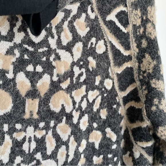 TRIBAL | Leopard print turtleneck sweater dress - Picture 5 of 13